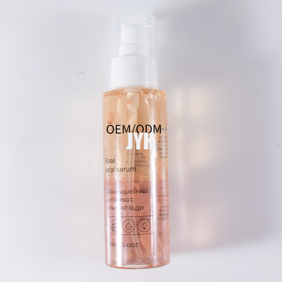 ODM Rose Petals Essence Face Serum Vitamina C para pele sensível com tendência a acne