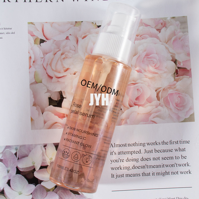 ODM Rose Petals Essence Face Serum Vitamina C para pele sensível com tendência a acne