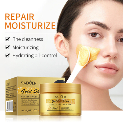 A crueldade livra a máscara facial do ouro 24K para sem falhas e hidrata a pele