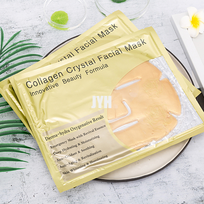 Colagénio de algas cristalina orgânica 24K folha de ouro máscara facial anti-rugas