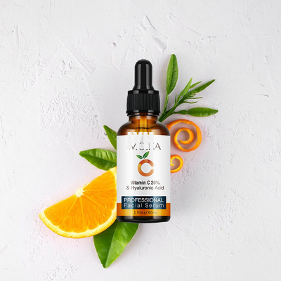 30 ml de soro de clareamento facial com vitamina C e ácido hialurónico